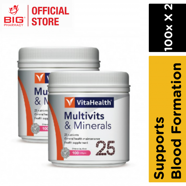 Vitahealth Multivits & Minerals 100s x2
