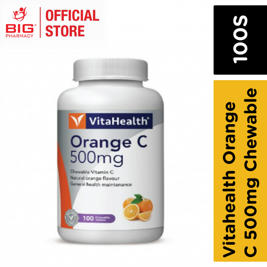 Vitahealth Orange C 500mg Chewable 100S