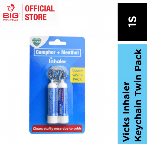 VICKS INHALER KEYCHAIN TWIN PACK (0.5MLX2) X1