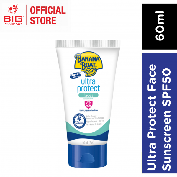 Banana Boat Ultra Protect Face Sunscreen Spf50 60ml