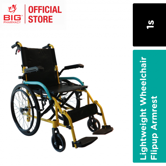Greeencity Aluminium Lightweight 20" Wheelchair, Flipup Armrest (Wcg6-Pvc)