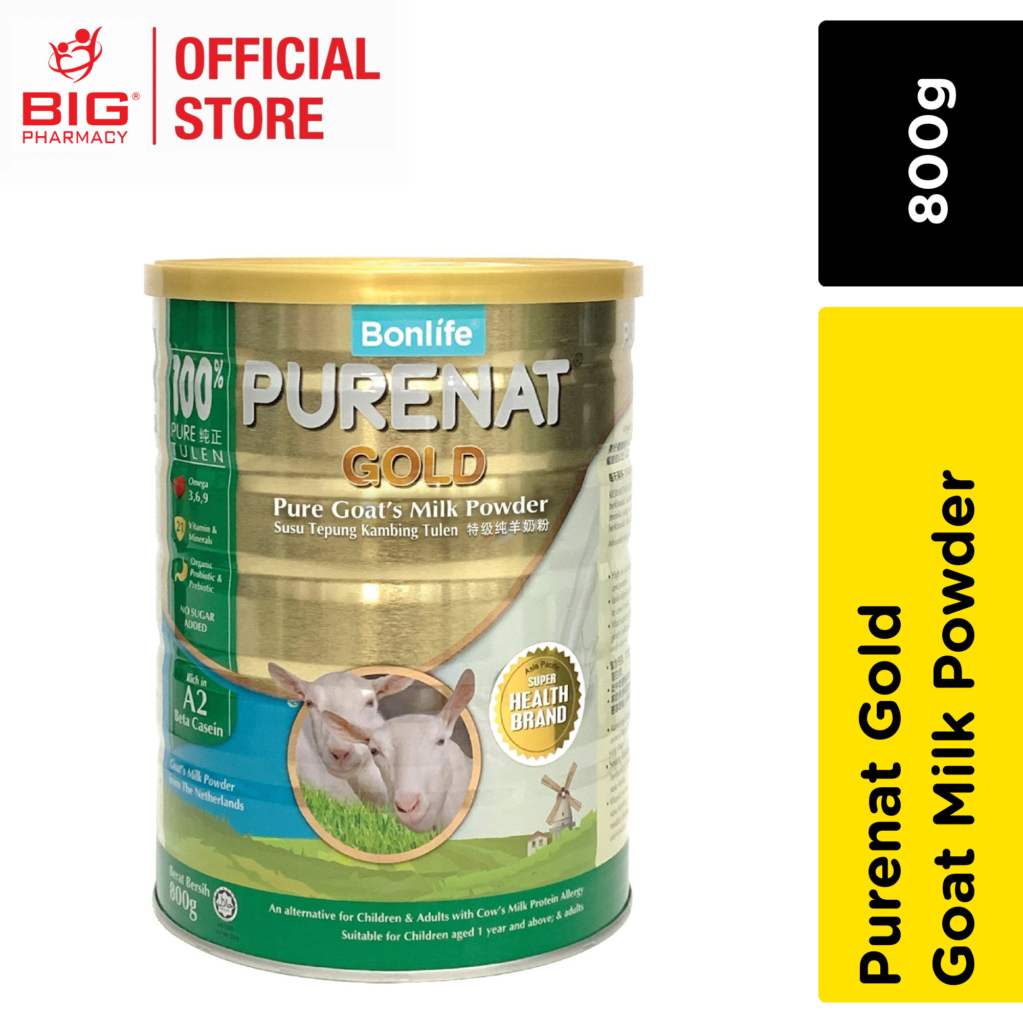 Bonlife Greenfood Purenat Gold Goat Milk Powder 800G