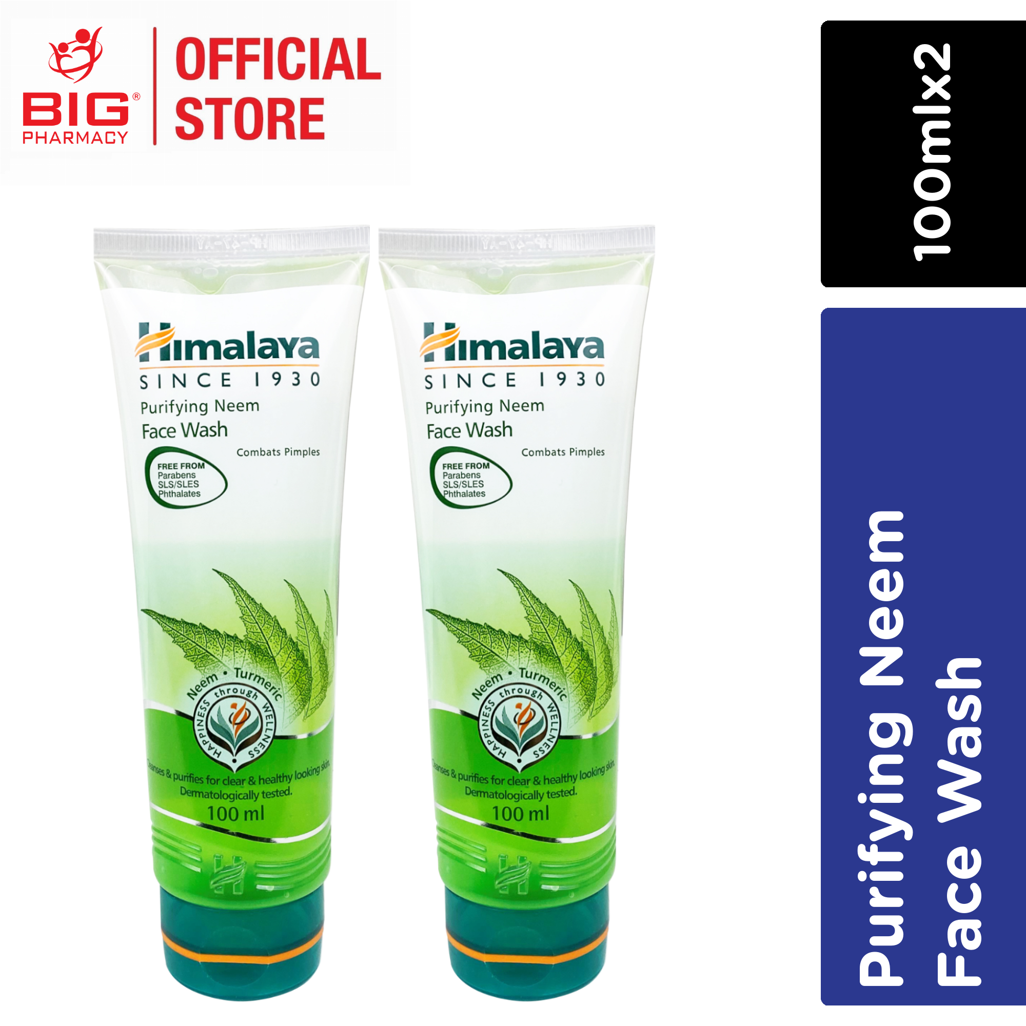 Himalaya Purifying Neem Face Wash 100ML X 2 Big Pharmacy