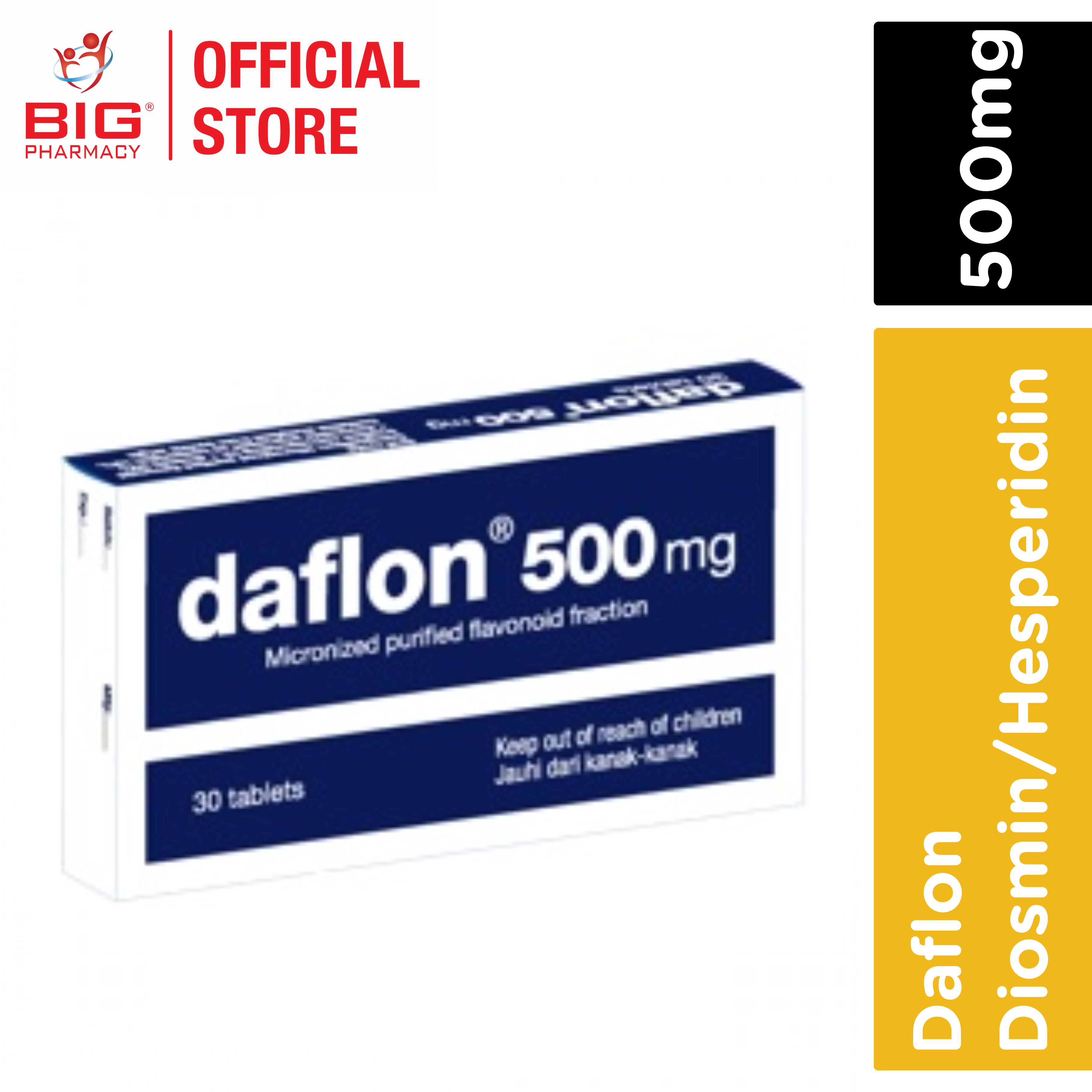 DAFLON 500MG Tablets (30s)  Caring Pharmacy Official Online Store