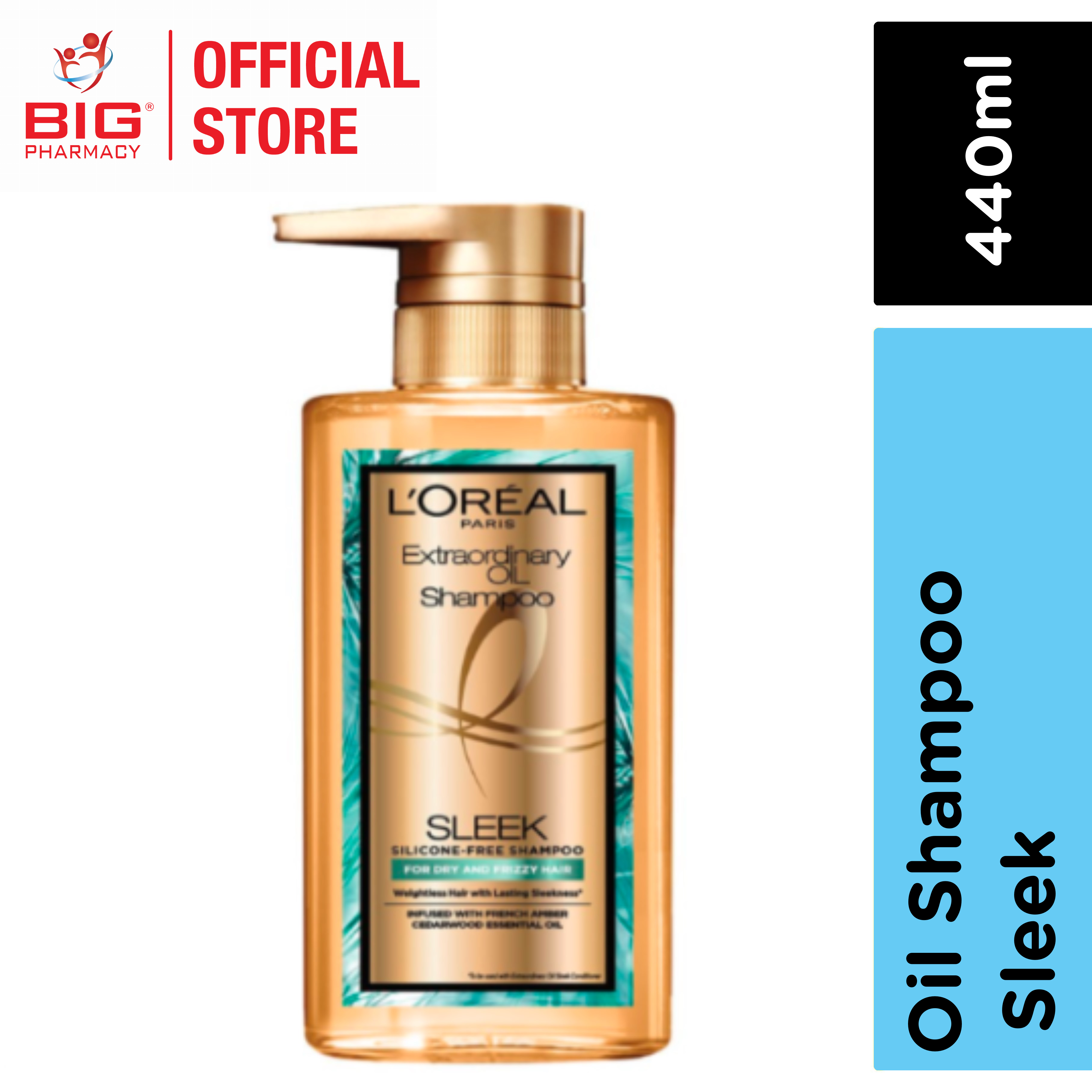 Big Pharmacy | Malaysia Trusted Healthcare Store | Personal Care Hair Care  Shampoo Loreal Extraordinary Oil Premium Shampoo 440Ml Sleek