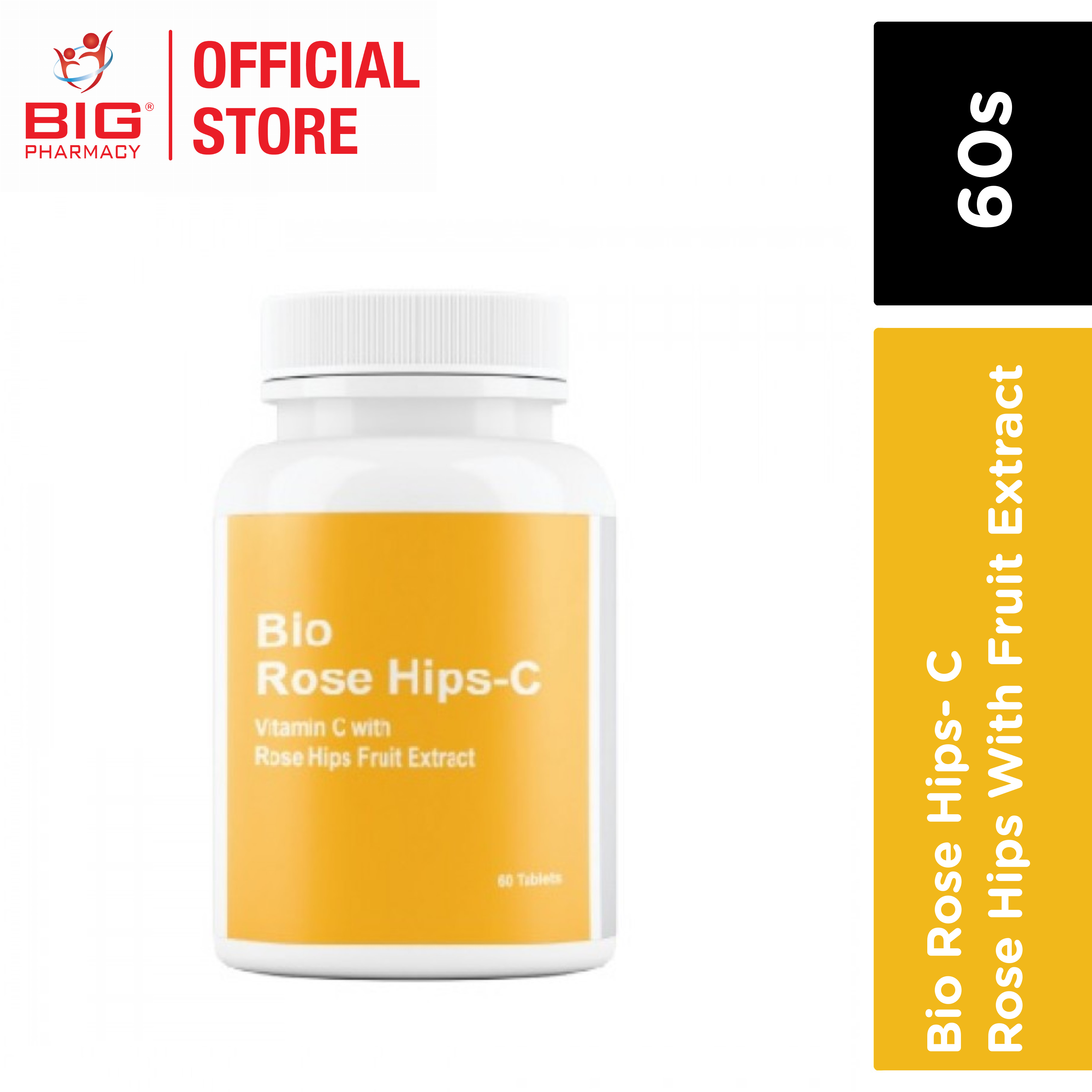 Big Pharmacy | Malaysia Trusted Healthcare Store | & Supplement Well & Minerals Bio Rosehip + Vit C 500mg 60s