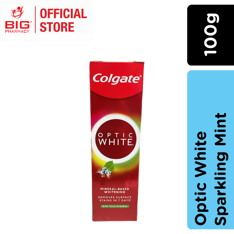 Colgate Toothpaste Optic White Sparkling Mint (100g) | Big Pharmacy