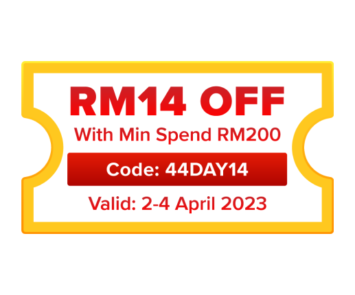 RM14 Off with min spend RM200